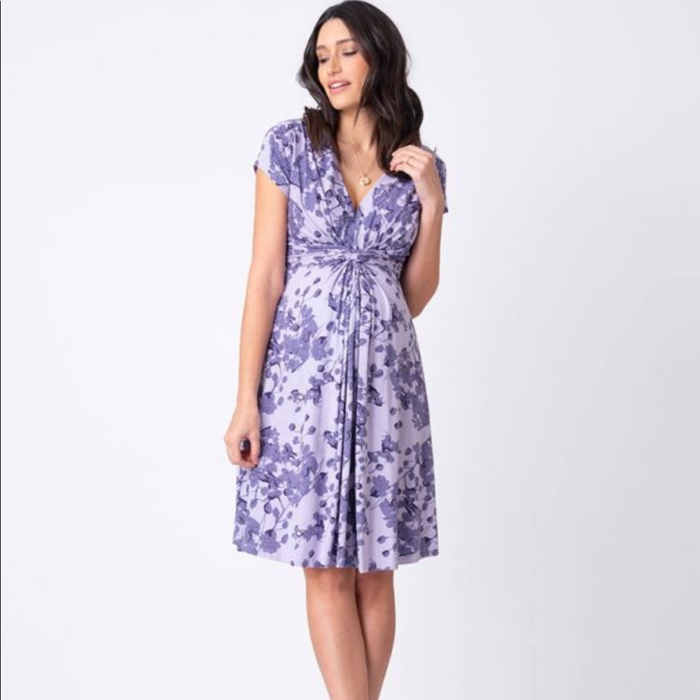 Seraphine Lavender Blossom Knot Front Dress
